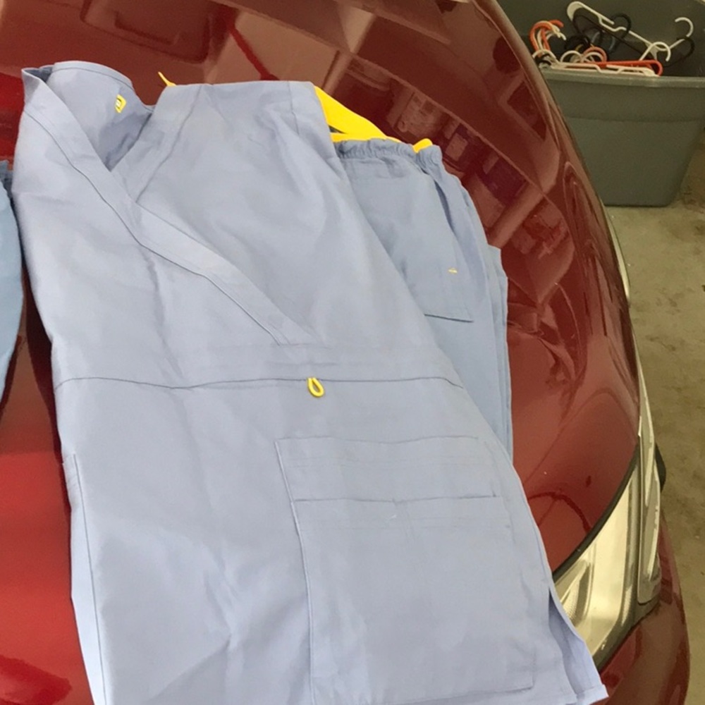 Medical scrubs blue